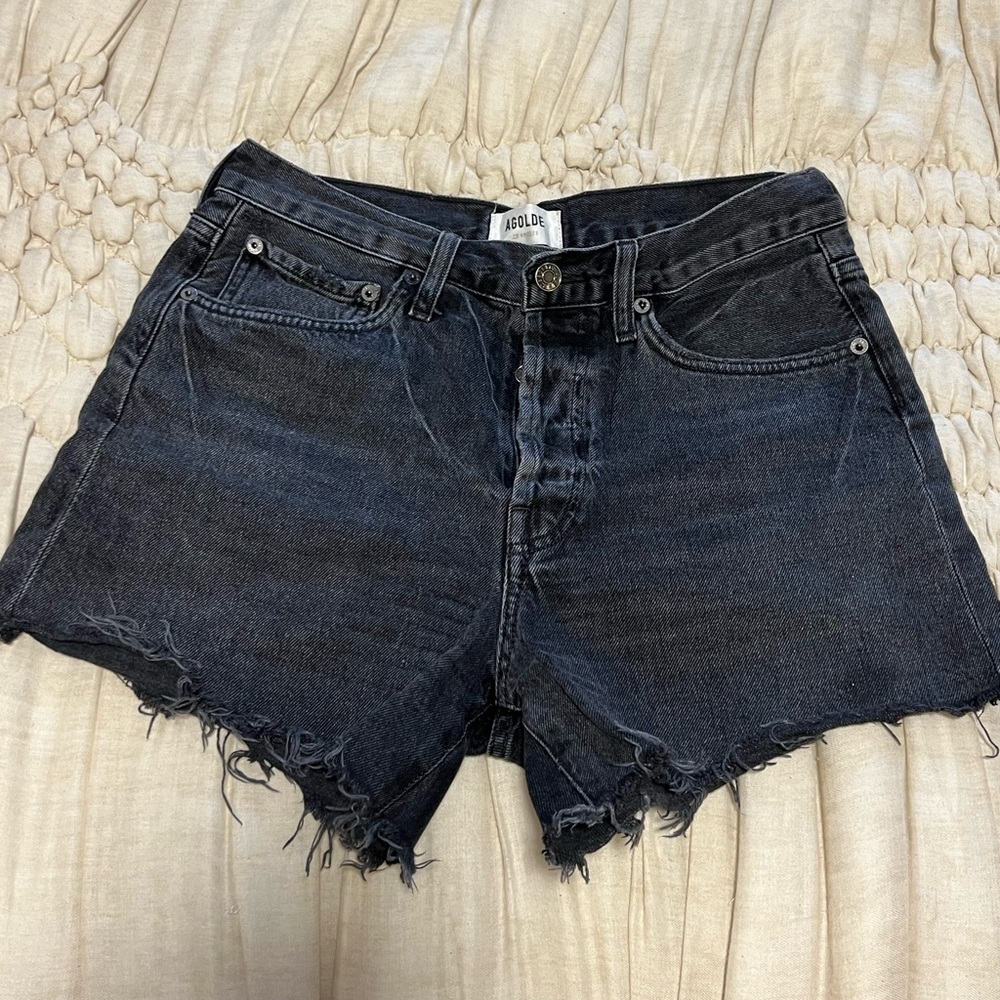 AGOLDE Parker long shorts black size 26